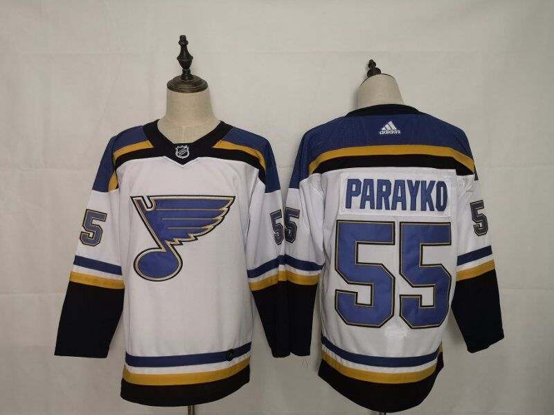 St Louis Blues White PARAYKO #55 NHL Jersey