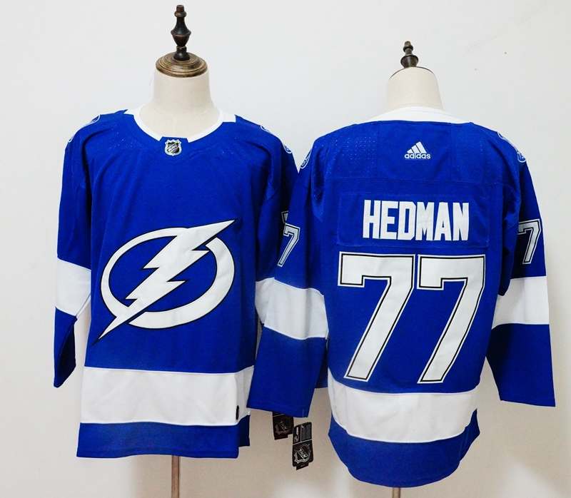 Tampa Bay Lightning Blue HEDMAN #77 NHL Jersey