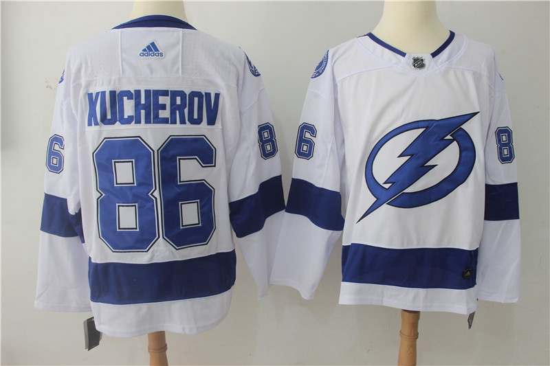 Tampa Bay Lightning White KUCHEROV #86 NHL Jersey