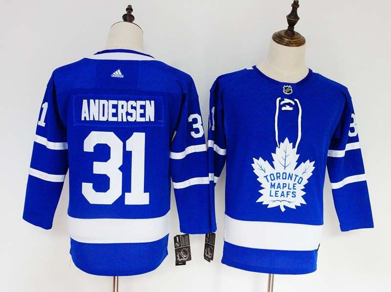 Toronto Maple Leafs Blue ANDERSEN #31 NHL Jersey