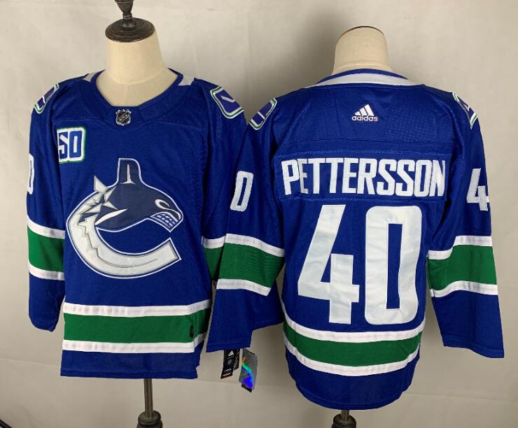 Vancouver Canucks Blue PETTERSSON #40 NHL Jersey 02