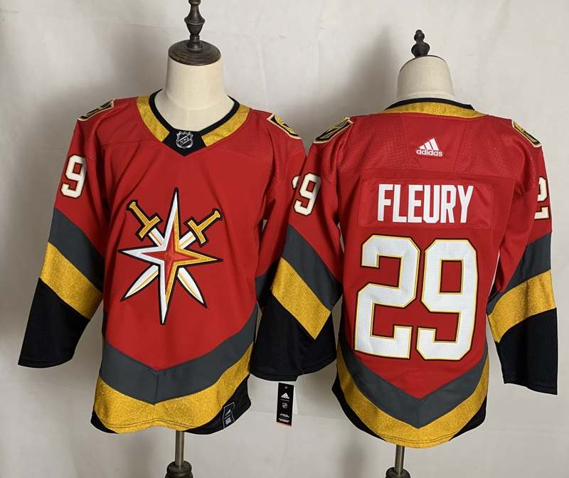 Vegas Golden Knights Red FLEURY #29 NHL Jersey