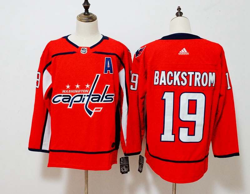 Washington Capitals Red BACKSTROM #19 NHL Jersey