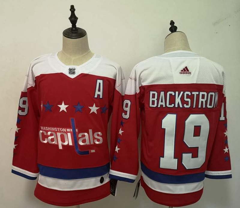 Washington Capitals Red BACKSTROM #19 NHL Jersey 02