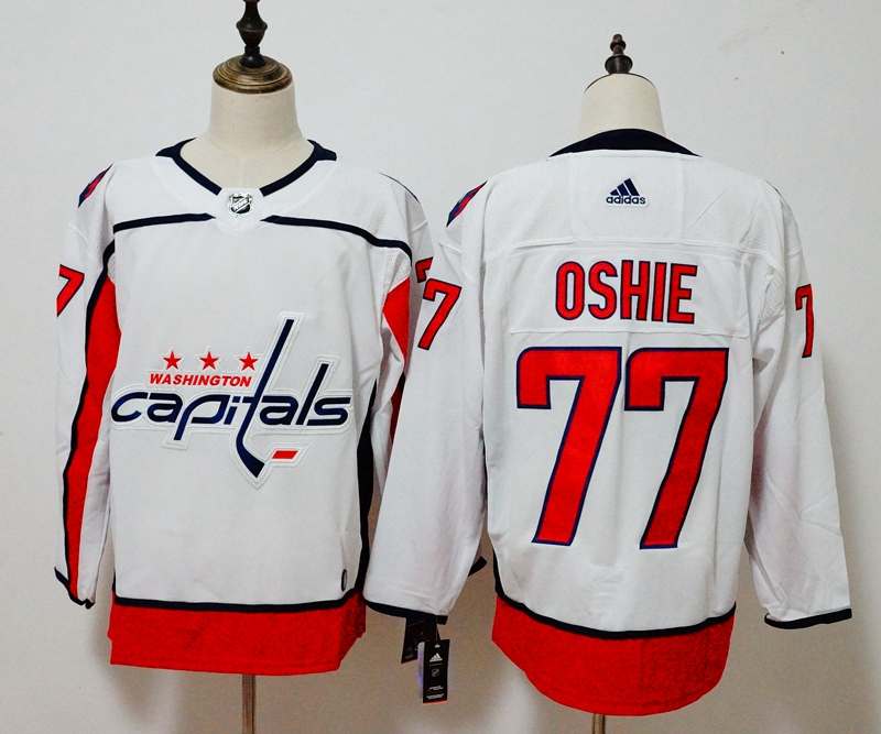Washington Capitals White OSHIE #77 NHL Jersey