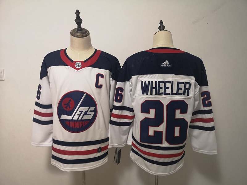 Winnipeg Jets White WHEELER #26 NHL Jersey 02