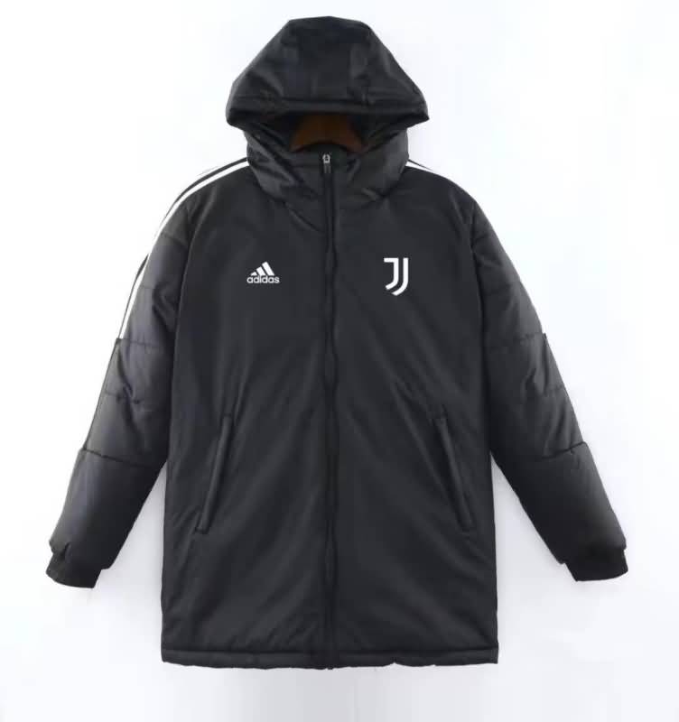 AAA(Thailand) Juventus 2022 Black Soccer Cotton Coat 02