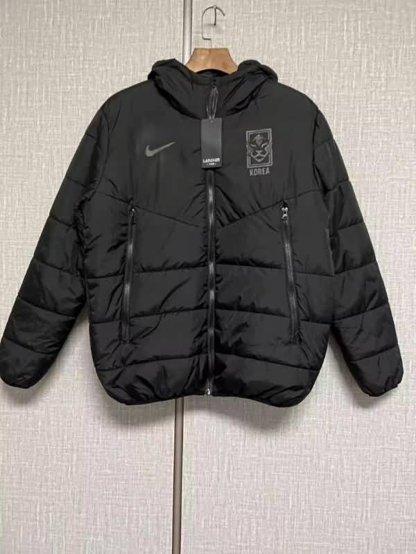 AAA(Thailand) Korea 2022 Black Soccer Cotton Coat