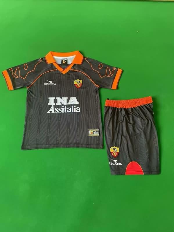 AS Roma 1999/00 Kids Third Soccer Jersey And Shorts