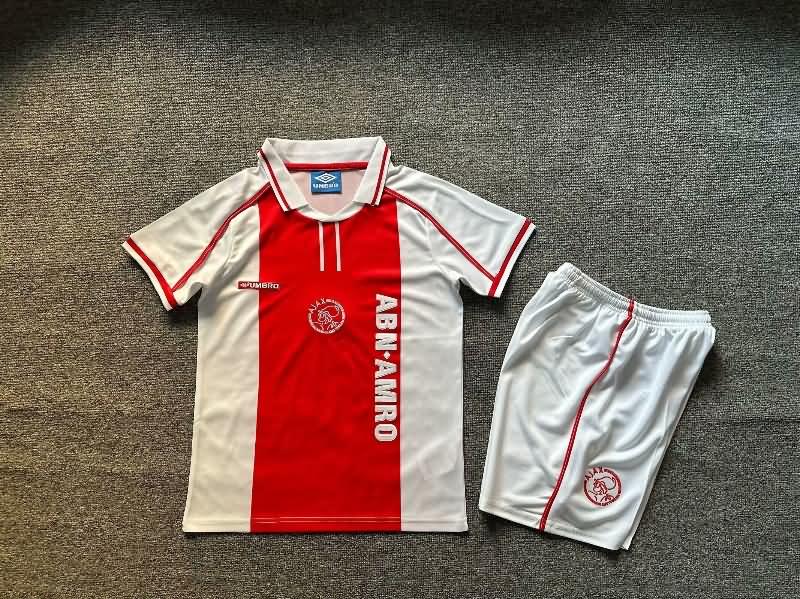 Ajax 1998/99 Kids Home Soccer Jersey And Shorts