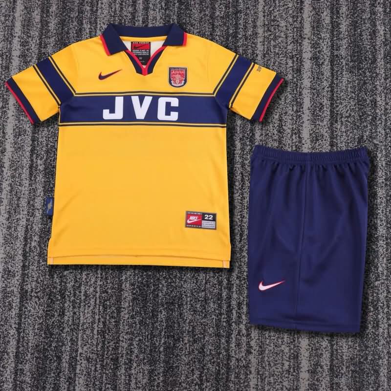 Arsenal 1997/98 Kids Away Soccer Jersey And Shorts