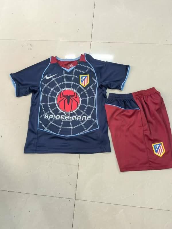 Atletico Madrid 2004/05 Kids Away Soccer Jersey And Shorts