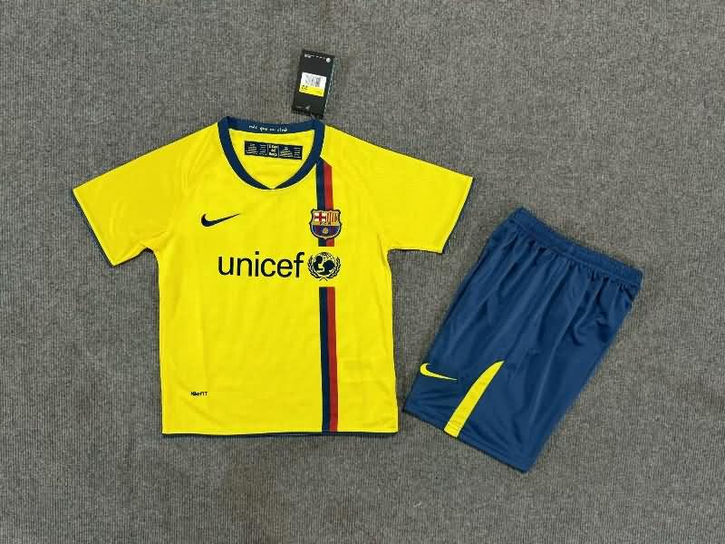 Barcelona 2008/09 Kids Away Soccer Jersey And Shorts