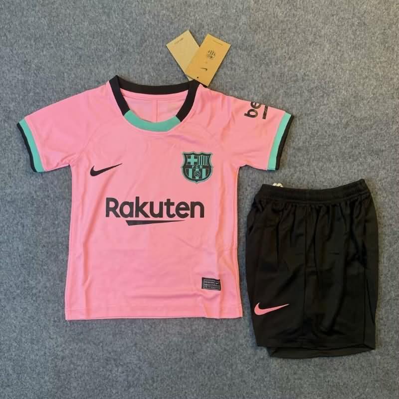 Barcelona 2020/21 Kids Third Soccer Jersey And Shorts