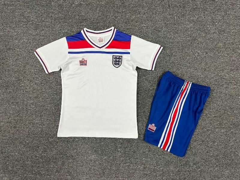 England 1982 Kids Home Soccer Jersey And Shorts