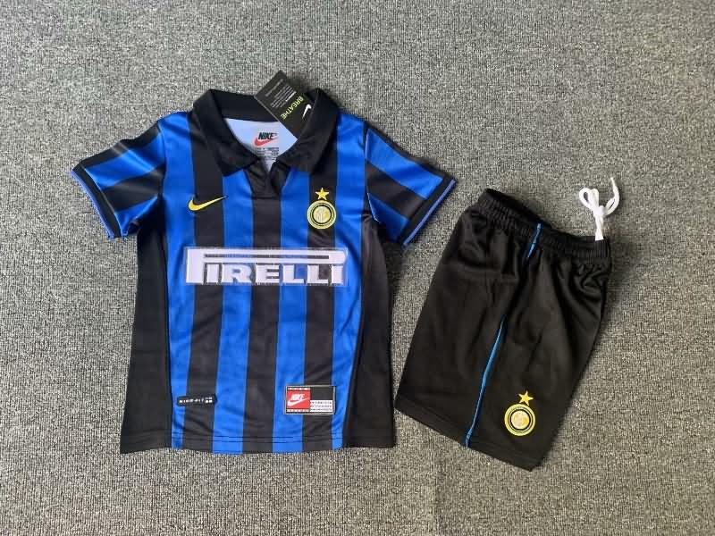 Inter Milan 1998/99 Kids Home Soccer Jersey And Shorts