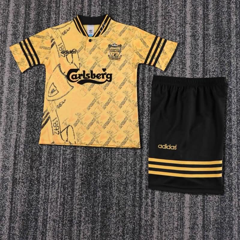 Liverpool 1994/96 Kids Away Soccer Jersey And Shorts