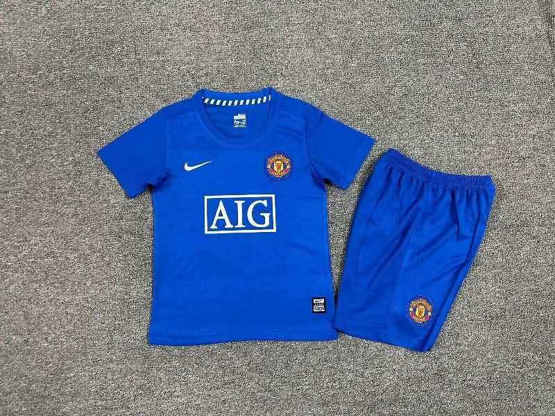 Manchester United 2008/09 Kids Third Soccer Jersey And Shorts