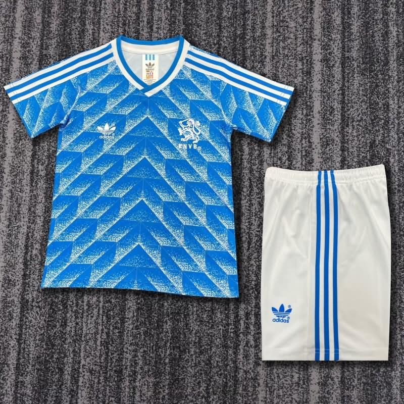 Netherlands 1988 Kids Away Soccer Jersey And Shorts