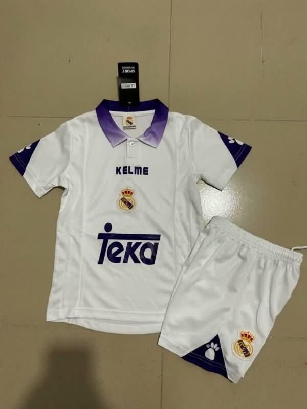 Real Madrid 1997/98 Kids Home Soccer Jersey And Shorts