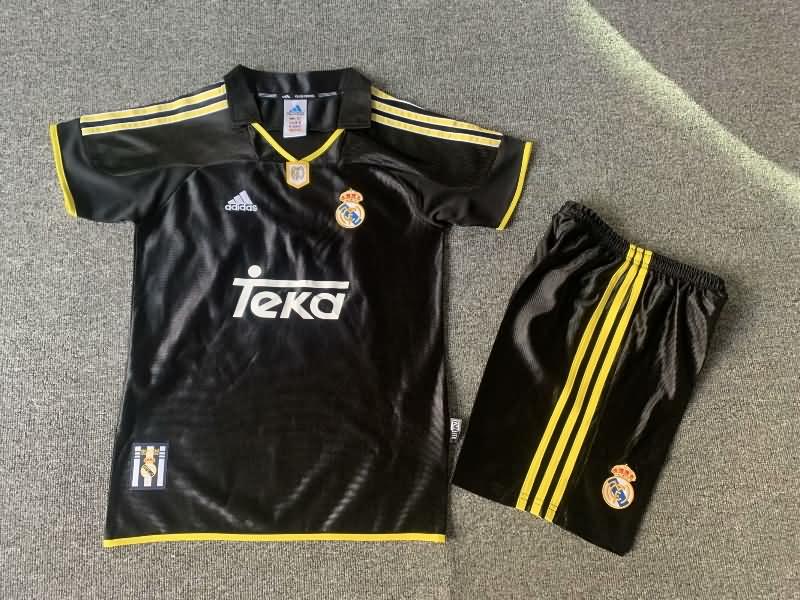 Real Madrid 1999/00 Kids Away Soccer Jersey And Shorts