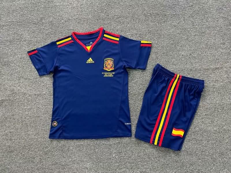 Spain 2010 Kids Away Soccer Jersey And Shorts