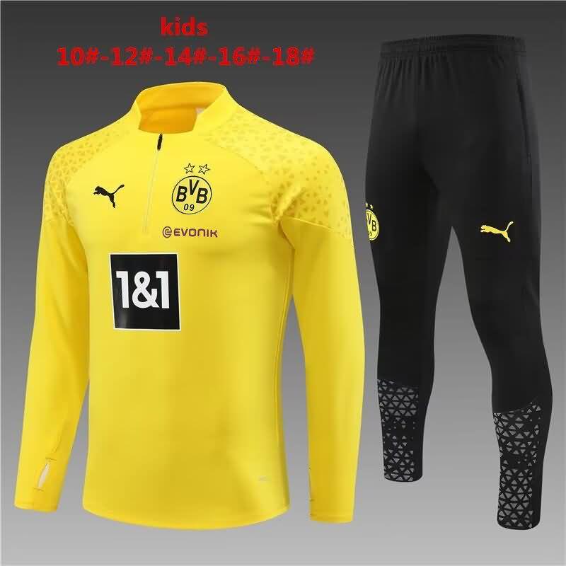 Dortmund 23/24 Kids Yellow Soccer Tracksuit