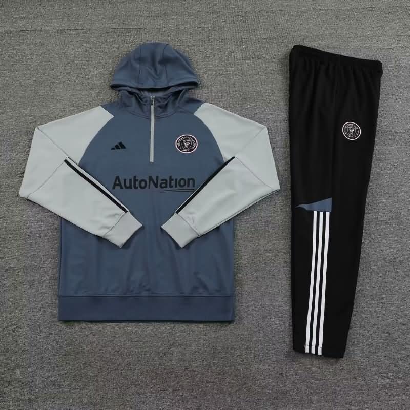 AAA(Thailand) Inter Miami 2023 Grey Soccer Tracksuit 02