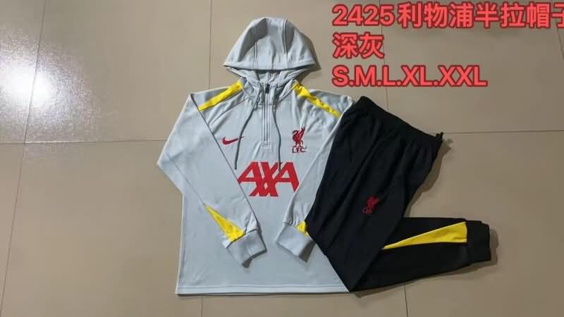 AAA(Thailand) Liverpool 23/24 Grey Soccer Tracksuit 02