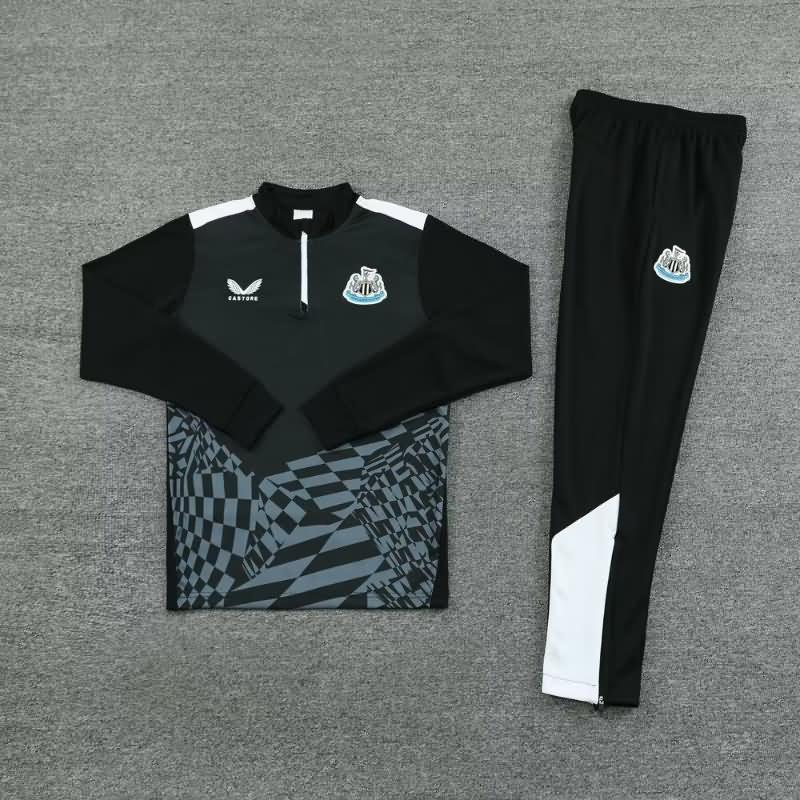 AAA(Thailand) Newcastle United 23/24 Black Soccer Tracksuit