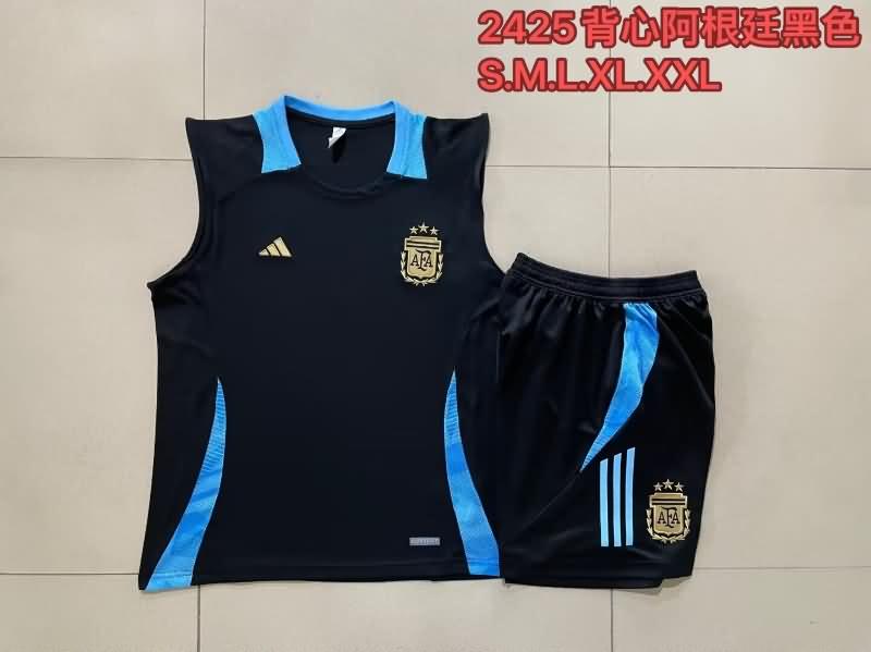 AAA(Thailand) Argentina 2024 Black Soccer Training Sets 02