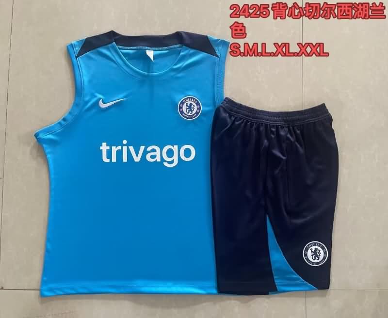 AAA(Thailand) Chelsea 23/24 Blue Soccer Training Sets 05