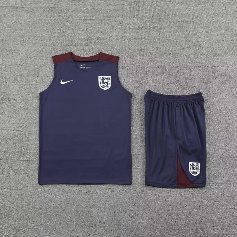 AAA(Thailand) England 23/24 Dark Blue Soccer Training Sets 02