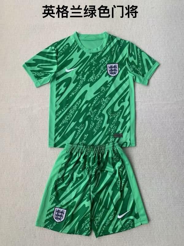 England 2024 Goalkeeper Green Soccer Jersey