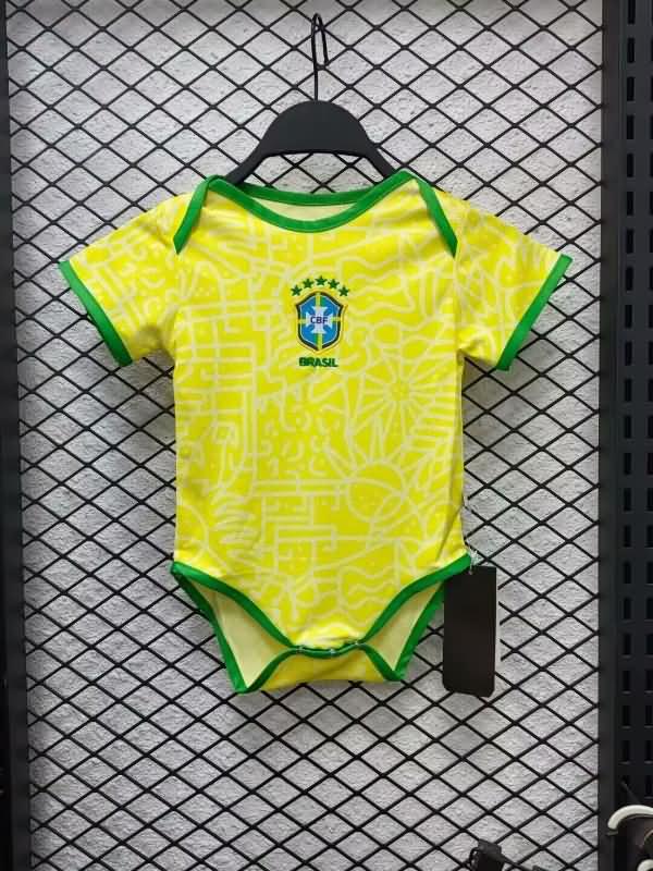 AAA(Thailand) Brazil 2024 Copa America Home Baby Soccer Jerseys