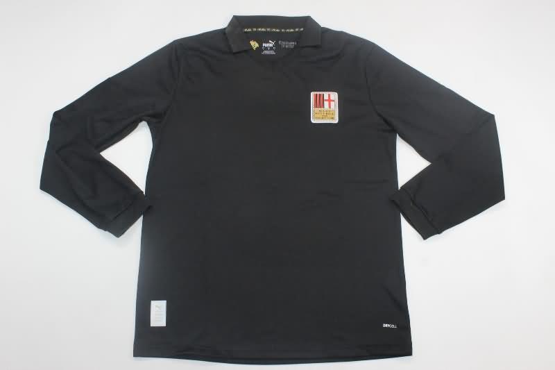 AAA(Thailand) AC Milan 125th Anniversary Black Long Sleeve Soccer Jersey