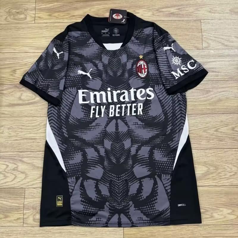 AAA(Thailand) AC Milan 24/25 Goalkeeper Black Soccer Jersey