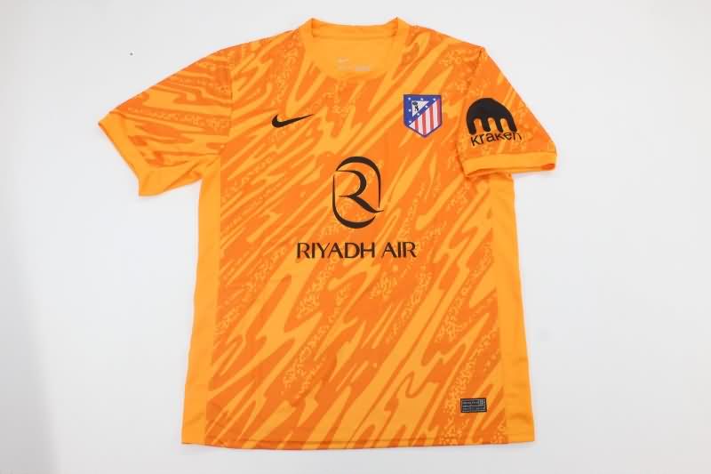 AAA(Thailand) Atletico Madrid 24/25 Goalkeeper Orange Soccer Jersey