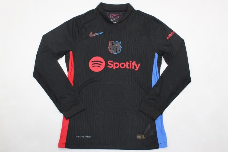 AAA(Thailand) Barcelona 24/25 Away Long Sleeve Soccer Jersey (Player)