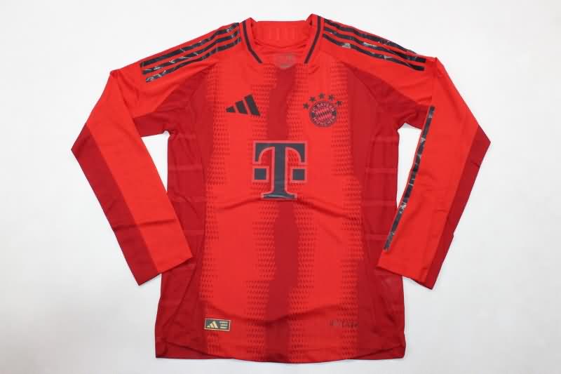 AAA(Thailand) Bayern Munich 24/25 Home Long Sleeve Soccer Jersey (Player)