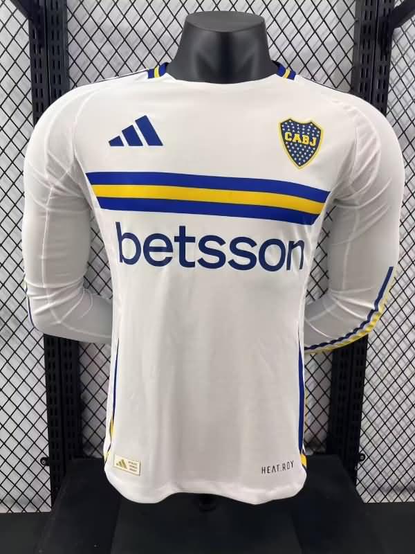 AAA(Thailand) Boca Juniors 2024 Away Long Sleeve Soccer Jersey (Player)