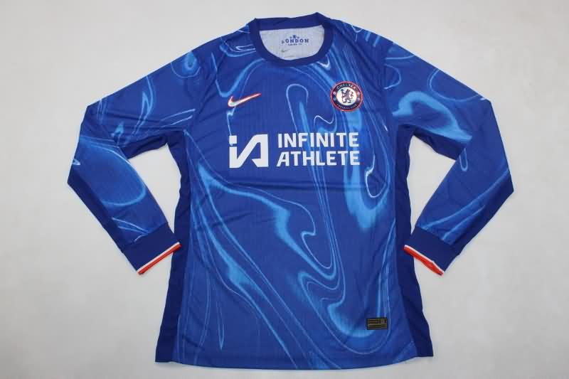 AAA(Thailand) Chelsea 24/25 Home Long Sleeve Soccer Jersey (Player)