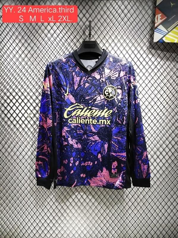 AAA(Thailand) Club America 24/25 Fourth Long Sleeve Soccer Jersey