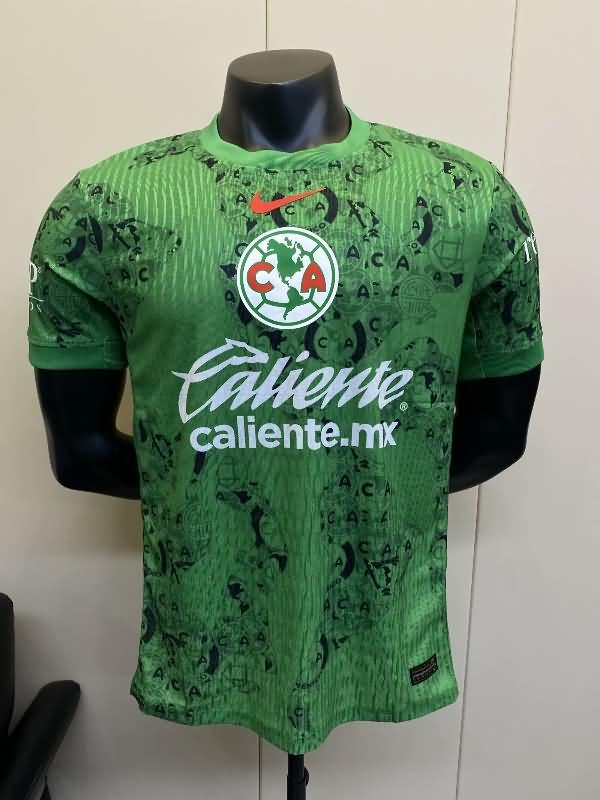 AAA(Thailand) Club America 24/25 Goalkeeper Green Soccer Jersey (Player)