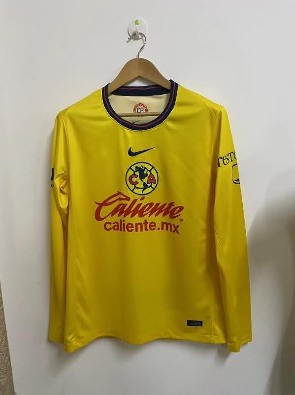 AAA(Thailand) Club America 24/25 Home Long Sleeve Soccer Jersey