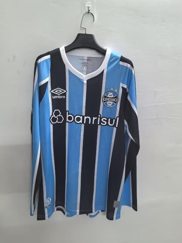 AAA(Thailand) Gremio 2024 Home Long Sleeve Soccer Jersey