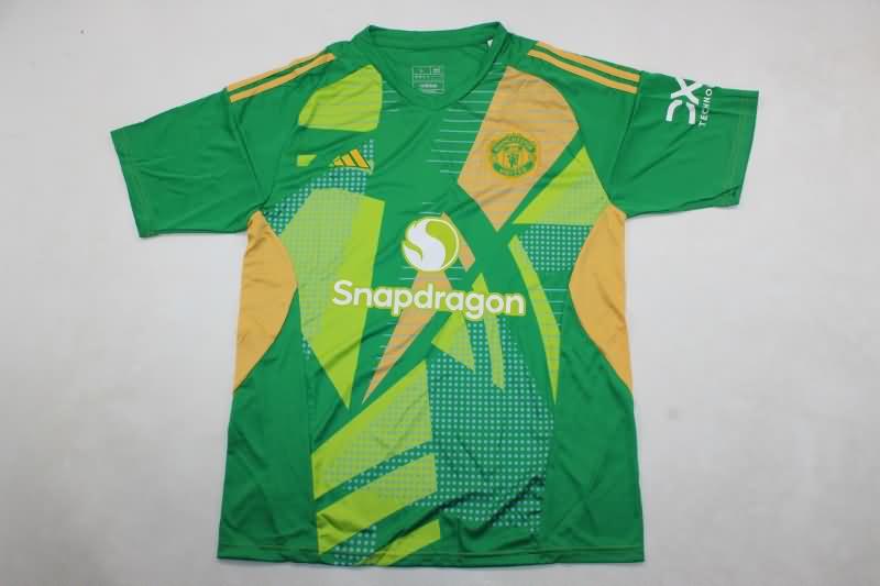 AAA(Thailand) Manchester United 24/25 Goalkeeper Green Soccer Jersey