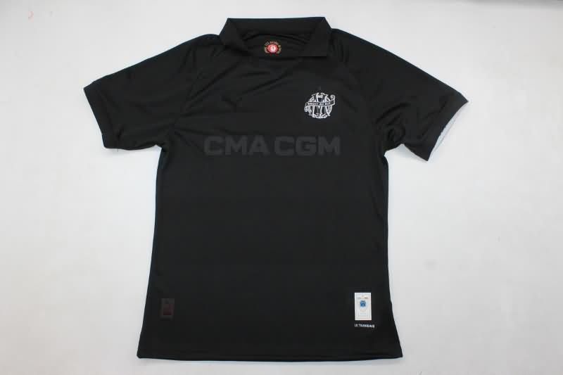 AAA(Thailand) Marseilles 24/25 Black Soccer Jersey (Player)