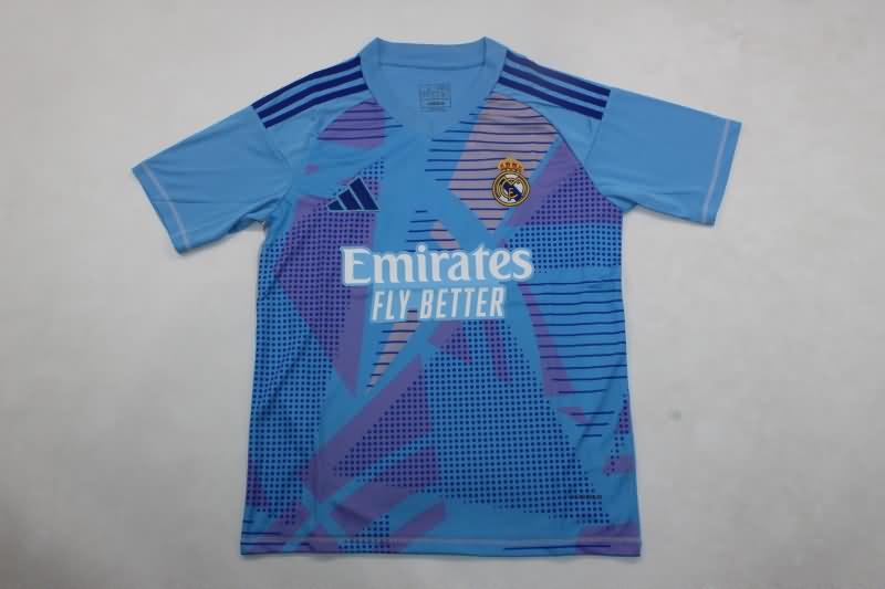 AAA(Thailand) Real Madrid 24/25 Goalkeeper Blue Soccer Jersey