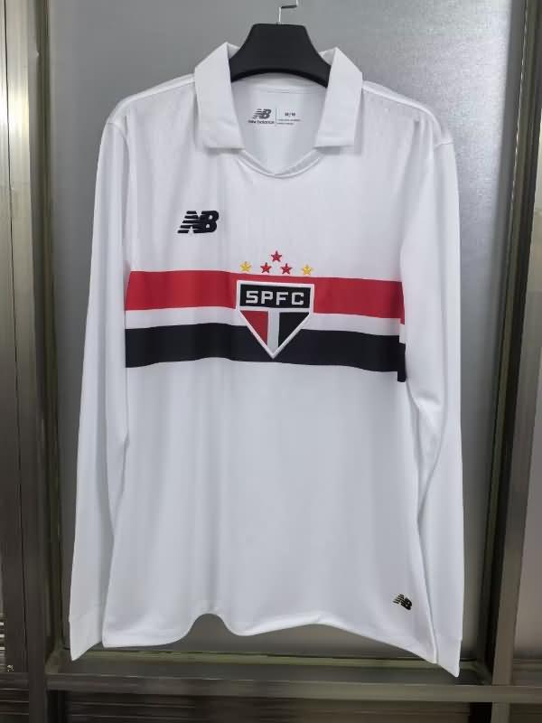 AAA(Thailand) Sao Paulo 2024 Home Long Sleeve Soccer Jersey
